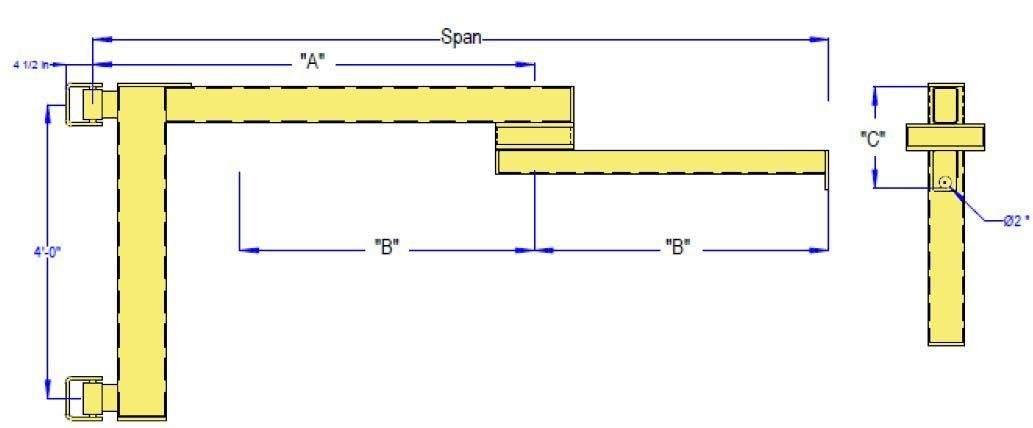 Articulating Cantilevered Jib Crane