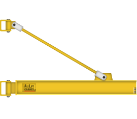 Overbraced Tie Rod Wall Mounted JIB Crane